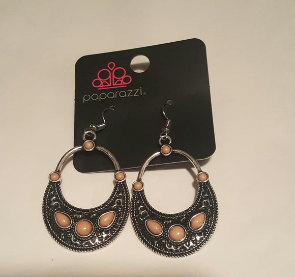 Paleo Paradise - Brown Earrings - Box BrownE3