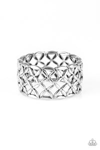 The Big BLOOM - Silver Bracelet - Stretch Silver Box