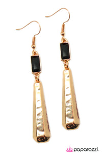 Arabian Nights - Black/Gold Earrings