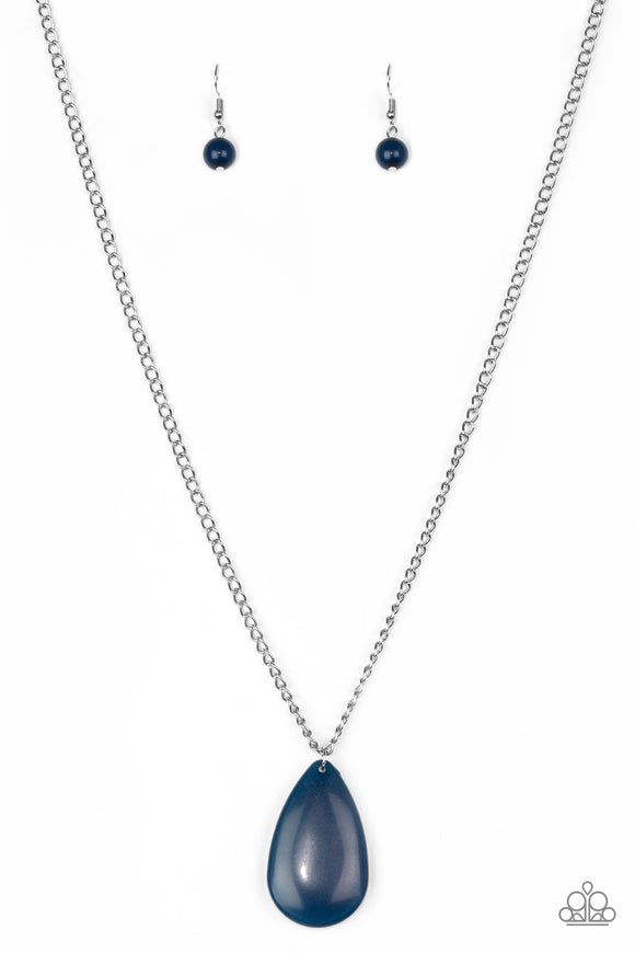 So Pop-YOU-lar - Blue Necklace - Box 7 - Blue
