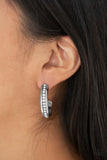 5th Avenue Fashionista - White Hoop Earrings