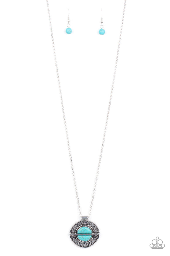 Adobe Adornment - Blue Necklace - Box 8 - Blue