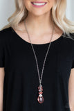 Crystal Cascade - Orange Necklace - Box 6 - Orange
