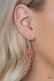 Crystal Cascade - Orange Necklace - Box 6 - Orange
