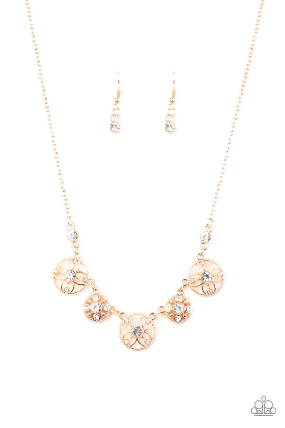 Floral Florescence - Rose Gold Necklace - Box 1 - Rose Gold