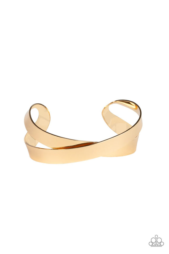 Haven't SHEEN Nothing Yet - Gold Cuff Bracelet - Bangle Gold Box