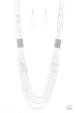 Let It BEAD - White Seed Bead Necklace - Box 5 - White