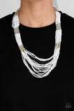 Let It BEAD - White Seed Bead Necklace - Box 5 - White