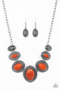 Sierra Serenity - Orange Necklace - Box 3 - Orange