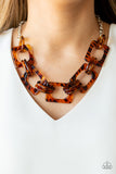 Sizzle Sizzle - Brown Necklace - Box 2 - Brown
