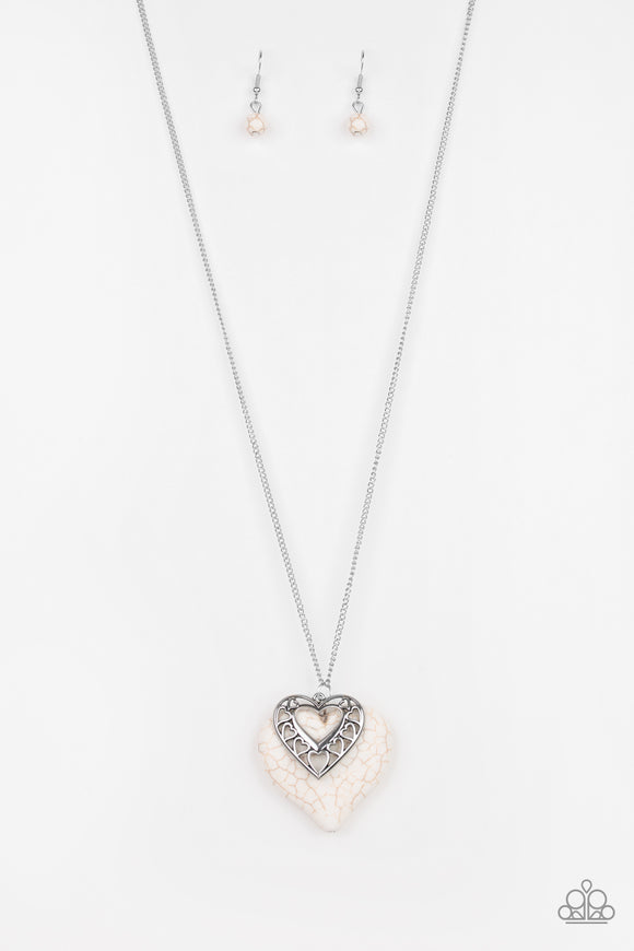 Southern Heart - White Necklace - Box 10 - White