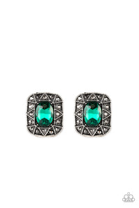 Young Money - Green Post Earring - Box 1 - Green