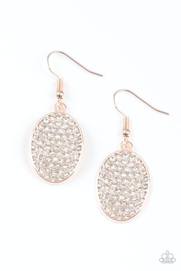 All Dazzle - Rose Gold Earrings