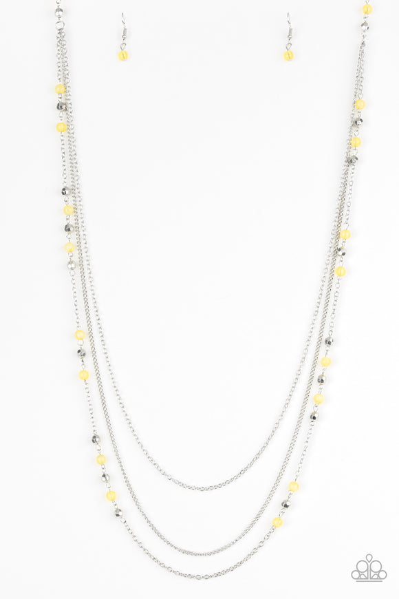 Colorful Cadence - Yellow Necklace - Box 3 - Yellow
