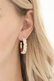 Glitter Galaxy - Gold Hoop Earrings