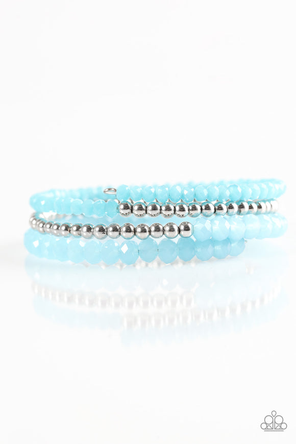 Luminous Luster - Blue Coil Bracelet - Box 3
