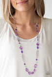 Quite Quintessence - Purple Necklace - Box 4 - Purple