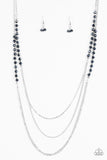 Shimmer Showdown - Blue Necklace - Box 6 - Blue