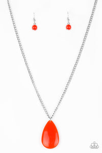 So-Pop-YOU-lar - Orange Necklace - Box 2 - Orange