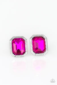 Starlet Shimmer -  Rectangle Rhinestone Earring