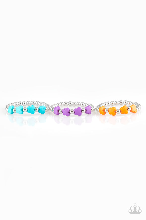 Starlet Shimmer -  Butterfly Bracelet/silver beads