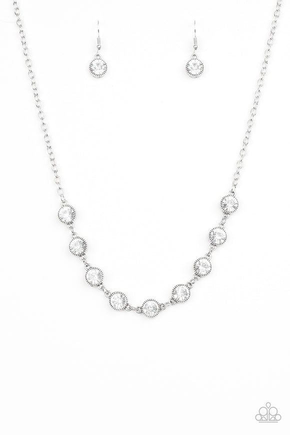 Starlit Socials - White Necklace - Box 6 - White