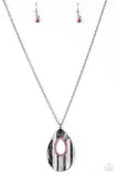 Stop, TEARDROP, and Roll - Pink Necklace - Box 5 - Pink