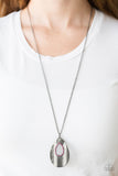 Stop, TEARDROP, and Roll - Pink Necklace - Box 5 - Pink