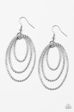 Strike Three - Silver Earring