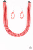 Wide Open Spaces - Orange Necklace - Box 2 - Orange