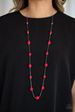 5th Avenue Frenzy - Red Necklace - Box 4 - Red