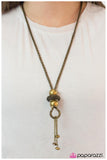 Sliding By - Brass Necklace - Box 6 - Brass