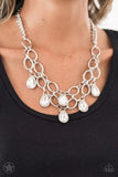 Show Stopping Shimmer - Blockbuster - White Necklace