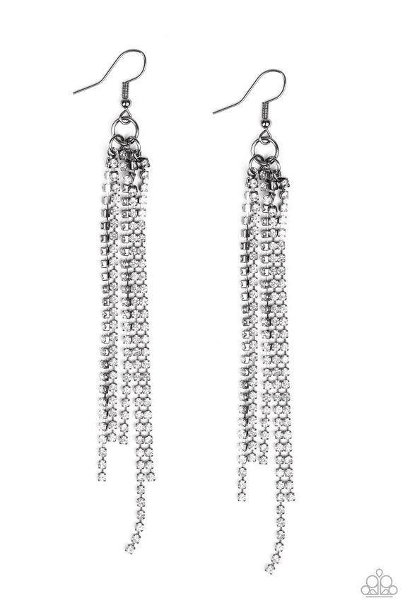 Center Stage Status - Black Earring