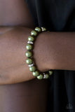 Exquisitely Elite - Green Stretch Bracelet