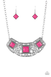 Feeling Inde-PENDAnt - Pink Necklace - Box 6 - Pink