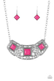 Feeling Inde-PENDAnt - Pink Necklace - Box 6 - Pink