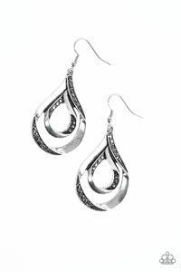 Flavor Of The FLEEK - Silver Earrings