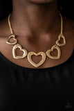 Hearty Hearts - Gold Necklace - Box 4 - Gold