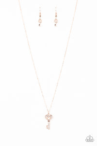 Lock Up Your Valuables - Rose Gold Necklace - Box 1 - Rose Gold