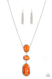 Making An Impact - Orange Necklace - Box 1 - Orange