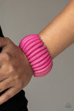 Naturally Nomad - Pink Stretch Bracelet