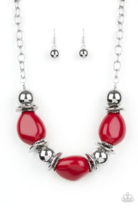 Vivid Vibes - Red Necklace - Box 3 - Red