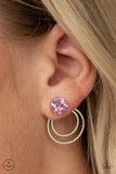 Word Gets Around - Pink Double-Sided Post Earring - Box 1 - Double-Sided Post