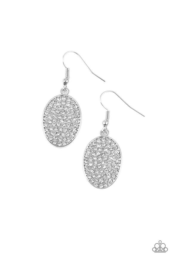 All Dazzle - White Earring