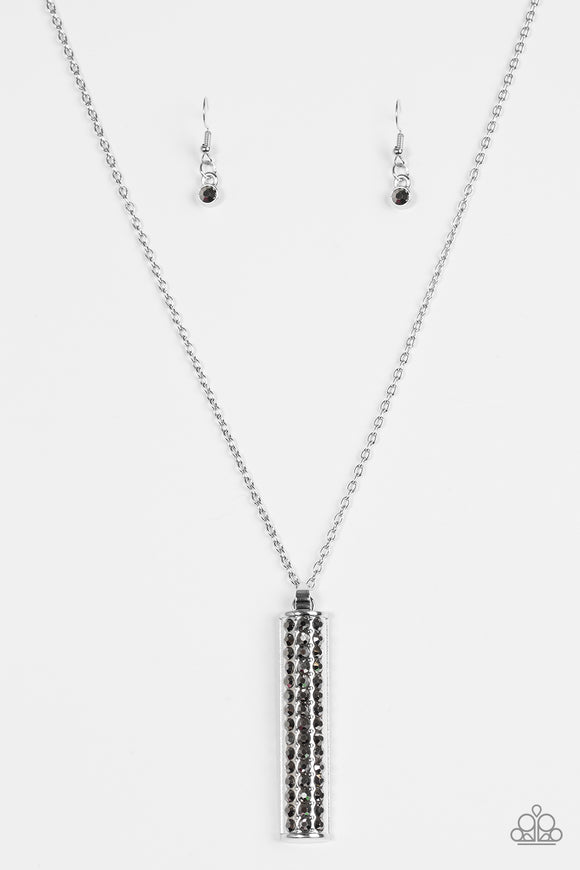 Big Shot Shimmer - Silver Necklace - Box 2 - Silver