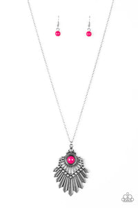 Inde-PENDANT Idol - Pink Necklace - Box 5 - Pink