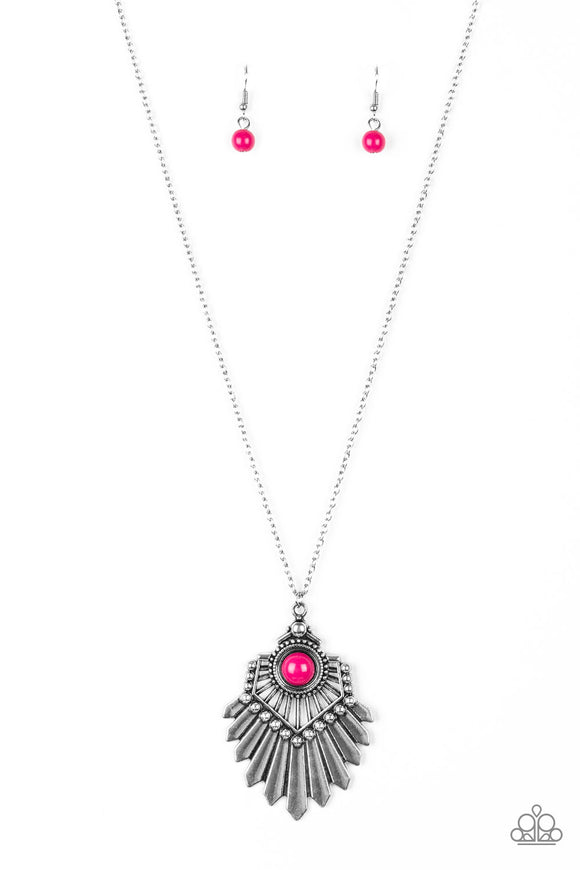 Inde-PENDANT Idol - Pink Necklace - Box 5 - Pink