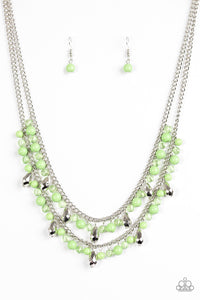 Mardi Gras Glamour - Green Necklace - Box 7 - Green