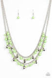 Mardi Gras Glamour - Green Necklace - Box 7 - Green